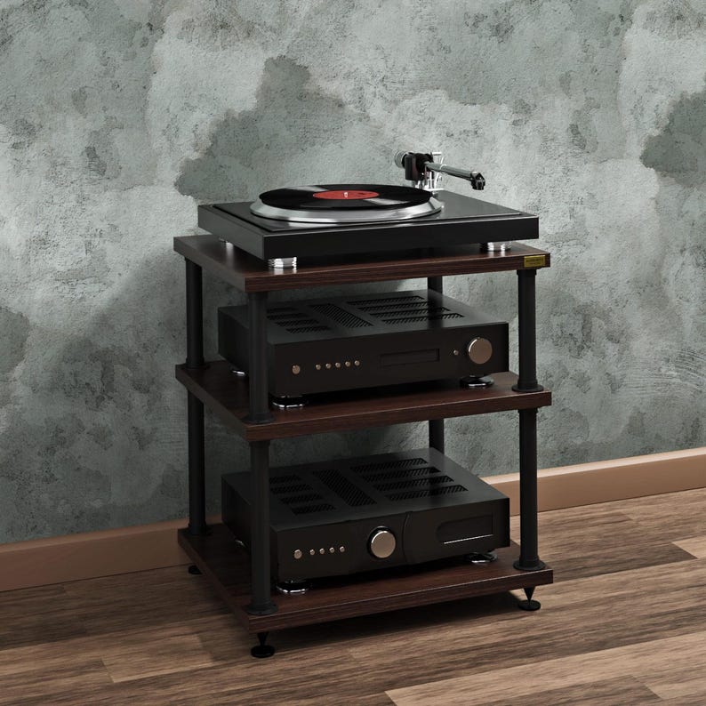 2 Rack Audio Stand Audio Rack Hi-fi Stand Stereo Cabinet Vinyl Storage - Etsy
