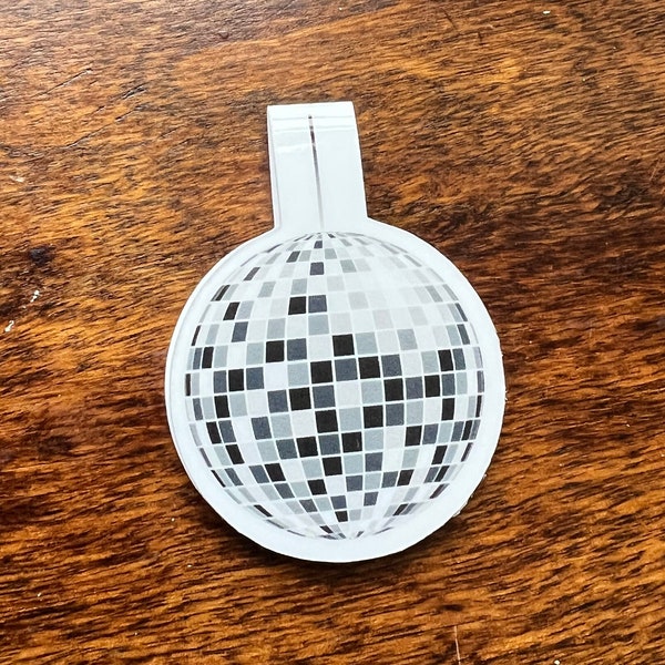 Glittering Disco Ball Magnetic Bookmark – Fun & Sparkly Reading Accessory for Book Lovers