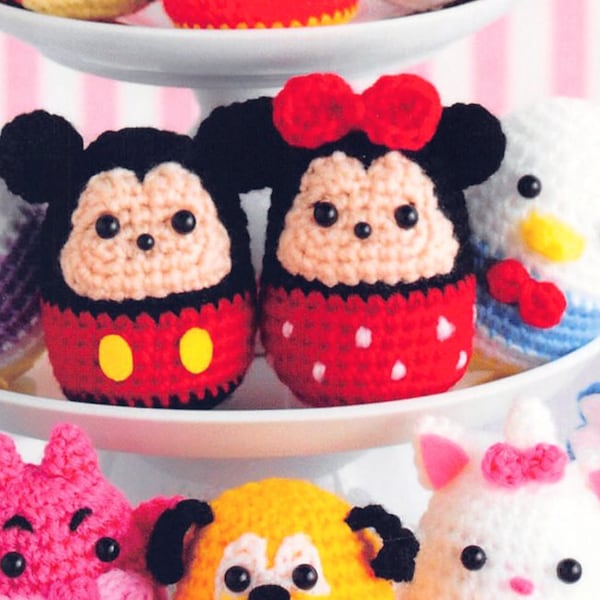 Tsum Tsum Amigurumi JAPANESE Ebook Mickey Minnie Characters and more