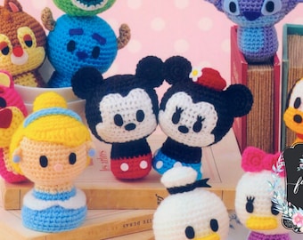 Tsum Tsum Amigurumi JAPANESE Ebook Mickey Minnie Lilo Donald Princess Vol.2