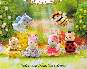 Sylvanian Family and Calico Critters Miniature Crochet Dresses and Accessories - Japanese Craft Book PDF Instant Download JAPANESE eBook