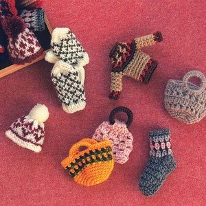 Obitsu Miniature Doll Mini Knitting Patterns Ebook PDF Book Japanese 41 Projects