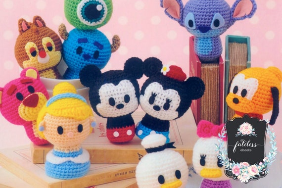 Tsum Tsum Amigurumi JAPANESE Ebook Mickey Minnie Lilo Donald
