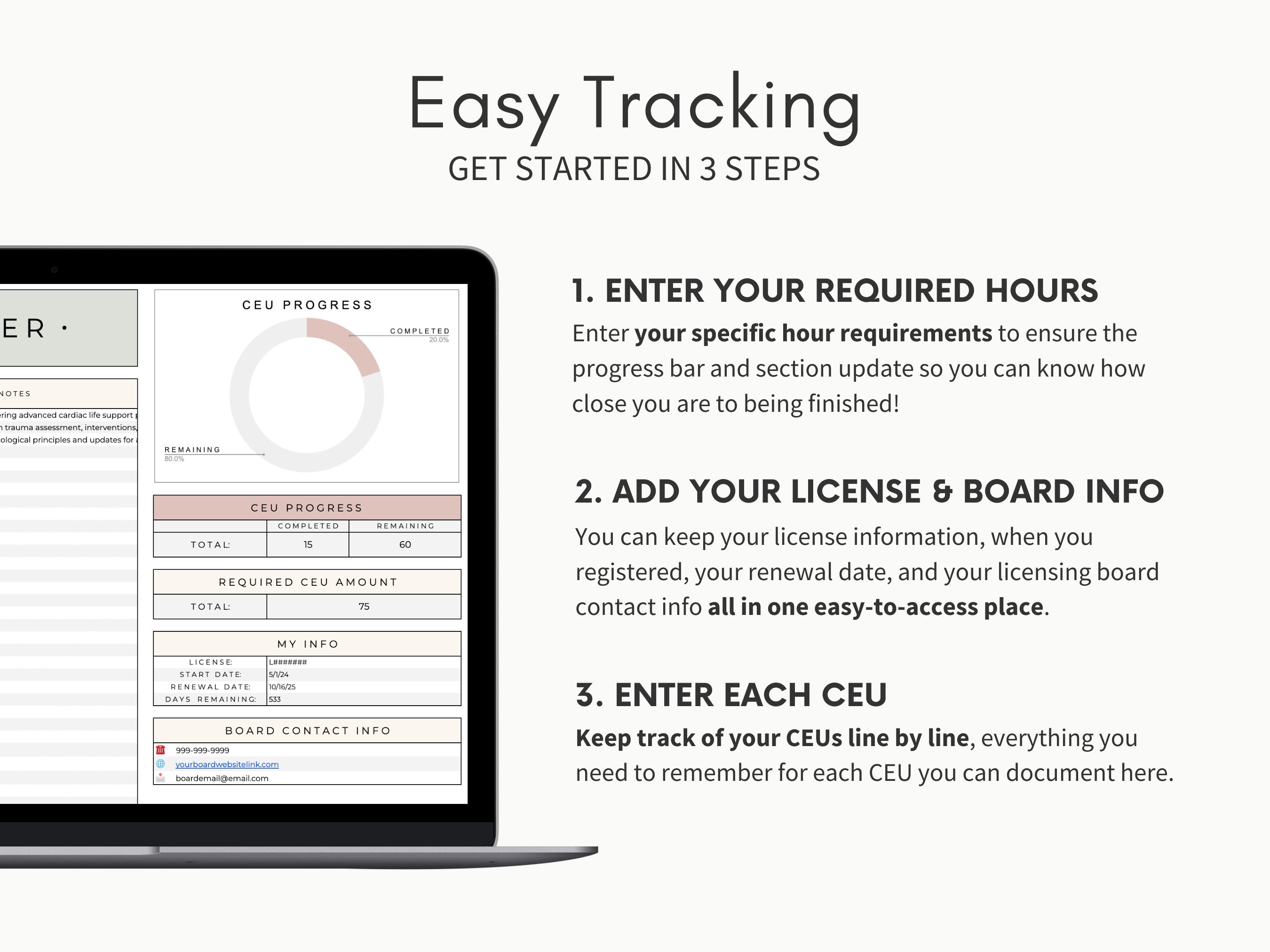CEU Tracker Template Google Sheets Continuing Education Tracker CEU Tracker Template Google Sheets Continuing Education Tracker