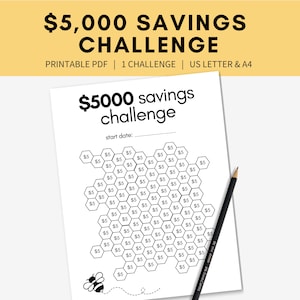 5000 savings challenge printable, 5k in 100 days, 5k savings challenge tracker, 5k savings tracker, save money challenge