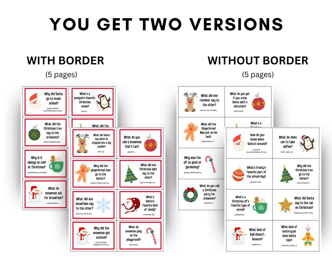 Christmas Jokes Printable, Printable Cracker Jokes, Advent Jokes, Cracker Jokes Kids, Christmas ...