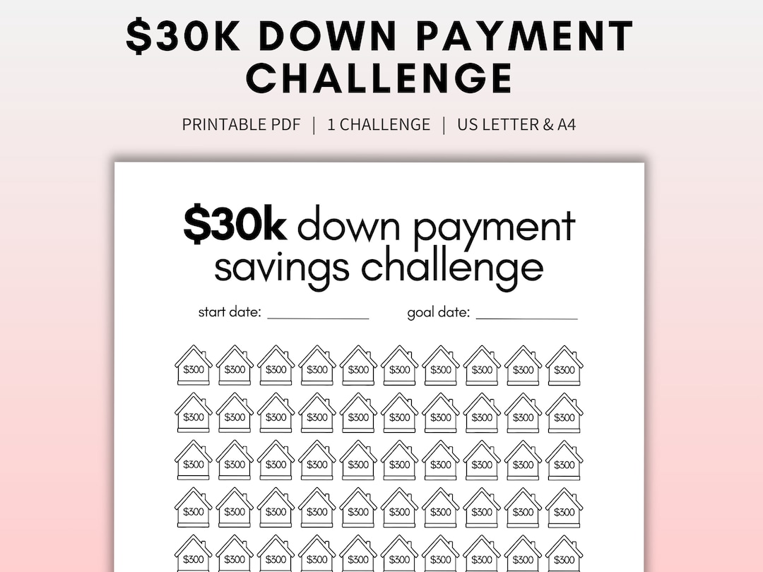 House Down Payment Savings Challenge Down Payment How Much Deposit