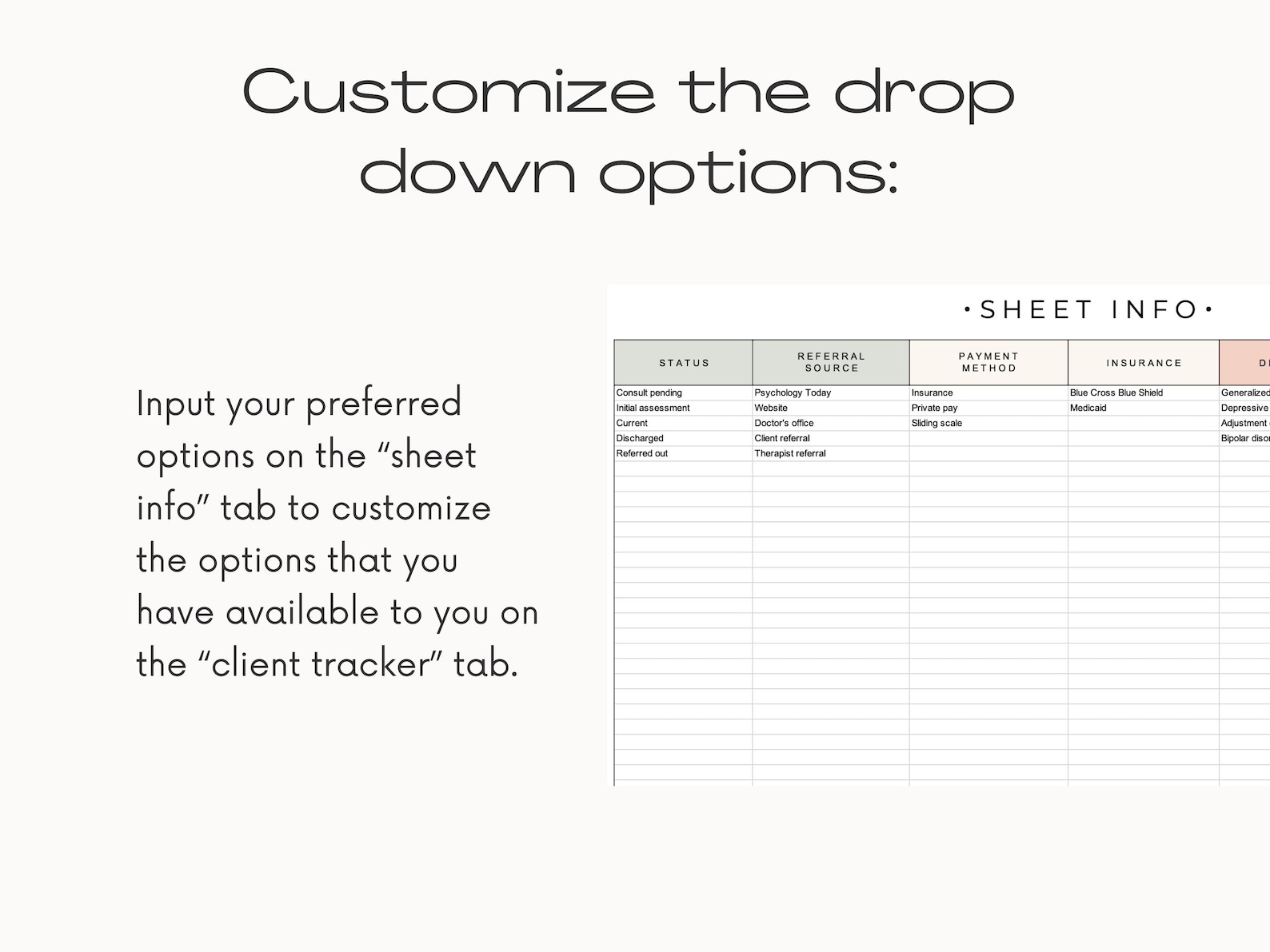 Therapist Client Tracker Excel Template: Caseload Tracker (digital ...