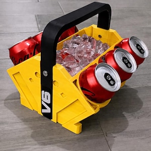 V4-V12 Engine Block Can Cooler – Car Enthusiast Beverage Holder (Powder-Coat Look Option) image 9