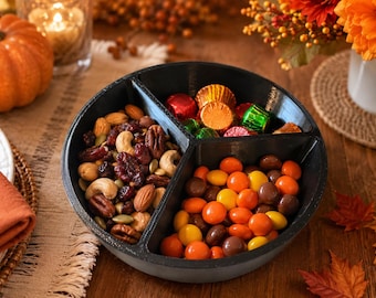 3-Compartment Snack Tray: Party & Movie Night Organizer
