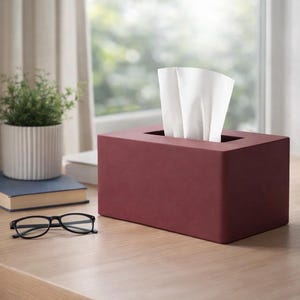 Decoratieve hoes tissuedoos, modern minimalistisch interieur, stijlvolle badkamer-, slaapkamer- of kantooraccessoire