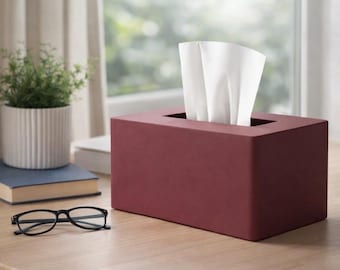 Decorative Tissue Box Cover, Modern Minimalist Home Decor, Stylish Bathroom, Bedroom, or Office Accessory