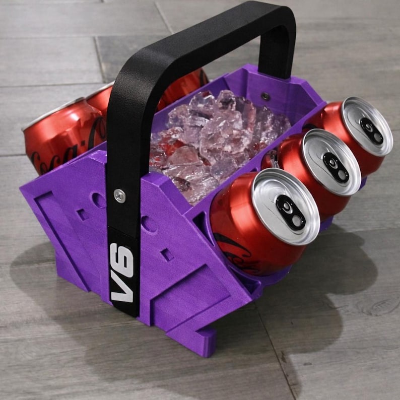 V4-V12 Engine Block Can Cooler – Car Enthusiast Beverage Holder (Powder-Coat Look Option) image 5