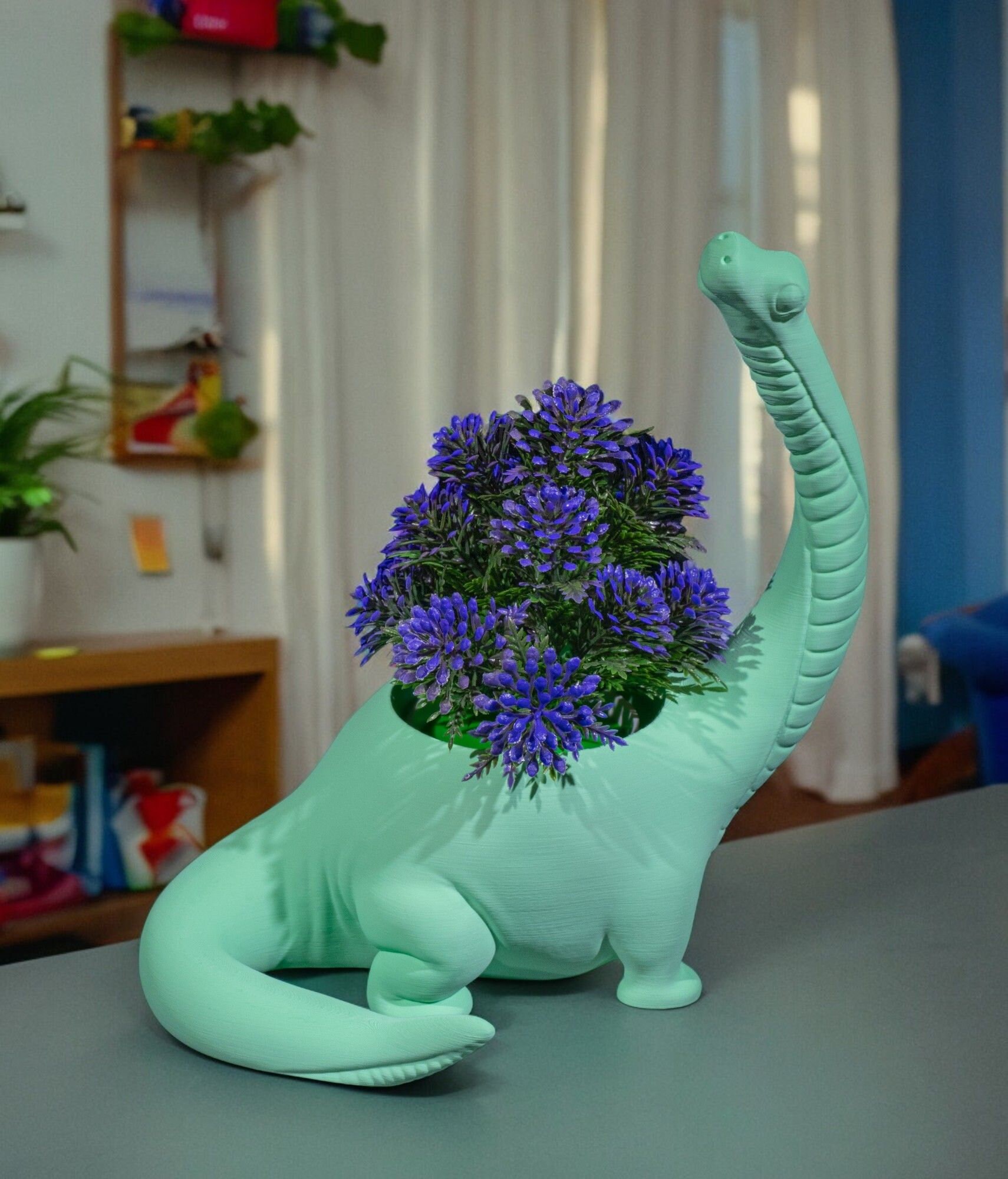 Whimsical Herbivore Dino Planter  3D Printed Dinosaur Flower Pot for  Succulents, Herbs, or Decor - Etsy