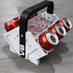 V4-V12 Engine Block Can Cooler – Car Enthusiast Beverage Holder (Powder-Coat Look Option) image 10