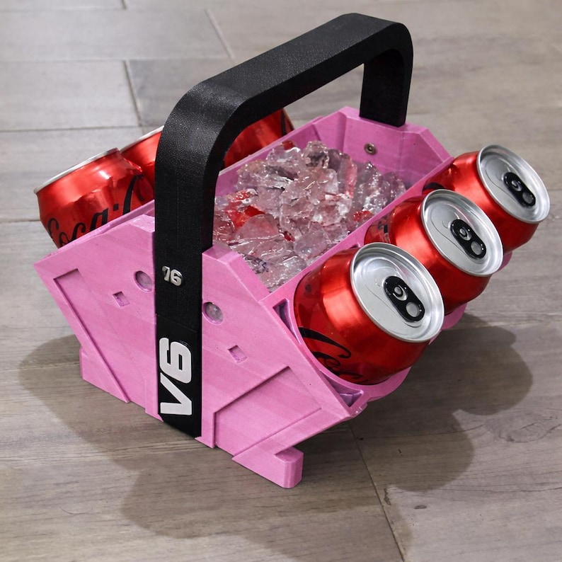 V4-V12 Engine Block Can Cooler – Car Enthusiast Beverage Holder (Powder-Coat Look Option) image 3