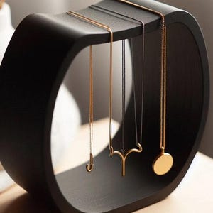 Minimalist Necklace Holder: 3D Printed Jewelry Stand