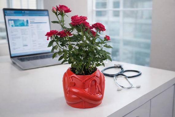 Dr. Planter Pot | Funny Medical Office Decor, Gift for Doctor - Etsy
