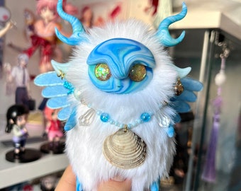 The Keeper of Shells / Fantasy toys / Fantasy animal / Art doll / Plush / Collectible / Handmade / Unique Art Piece / Anmorica