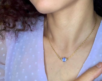 Collier acier inoxydable avec perle en céramique