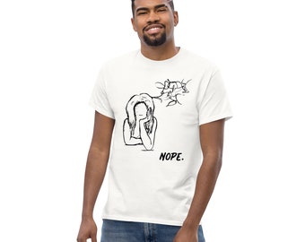 Classic T-Shirt S - 3XL / Streetwear / Original Charakter / Montag Stimmung ""Nope"" / Perfektes Geschenk für sich selbst und andere!"