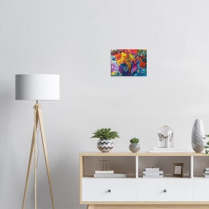 Canvasafdruk van origineel abstract kunstwerk / Kleurrijk en helder / Home Decor & Wall Art voor elke kamer / Perfect cadeau voor elke gelegenheid afbeelding 4