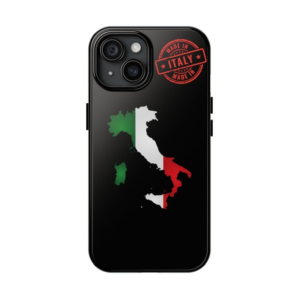 Phone Case Italian Flag Made in Italy San Gennaro Day Special Gift Italy Green Red White iPhone Samsung Galaxy Google Pixel