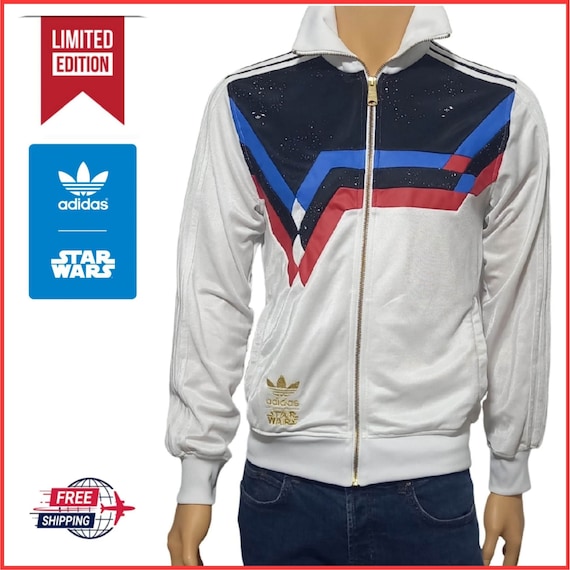 ADIDAS Track Jacket Limited Edition STARS WARS Retro Vintage Rare Jacket Size S Etsy