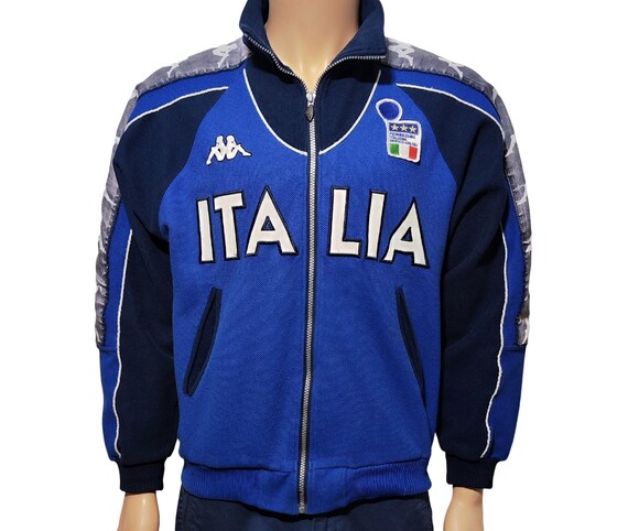 Kappa Track Jacket Italia Team Football Euro 2000 Retro Vintage