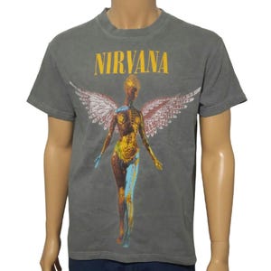 １９９３年頃購入nirvanaニルヴァーナTシャツ・サイズL NIRVANA / ニルヴァーナ Tシャツ IN UTERO TOUR 1993 : オーエム