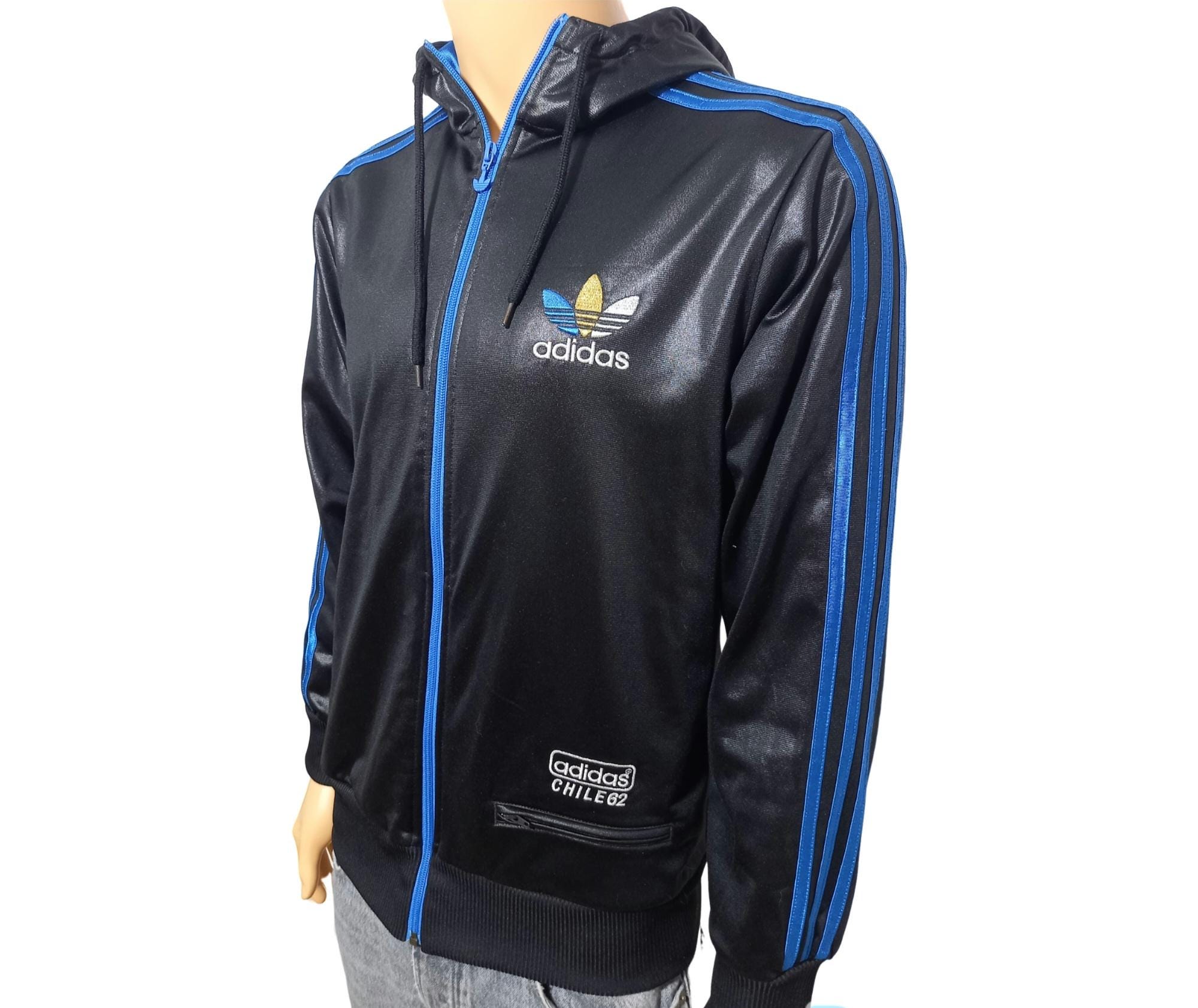 You　adidas CHILE62 ジャケット 黒 Vintage Men's Adidas Originals Chile 62 Track Top Jacket