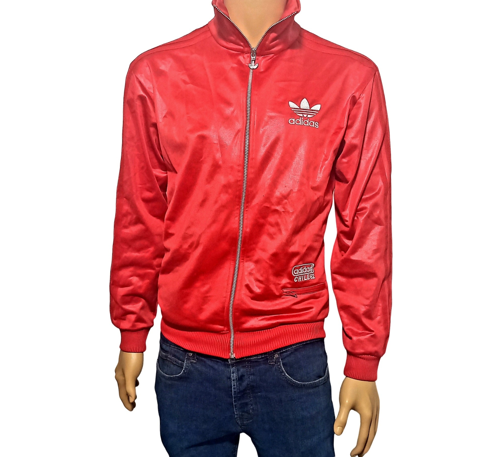 Adidas china track jacket red discount