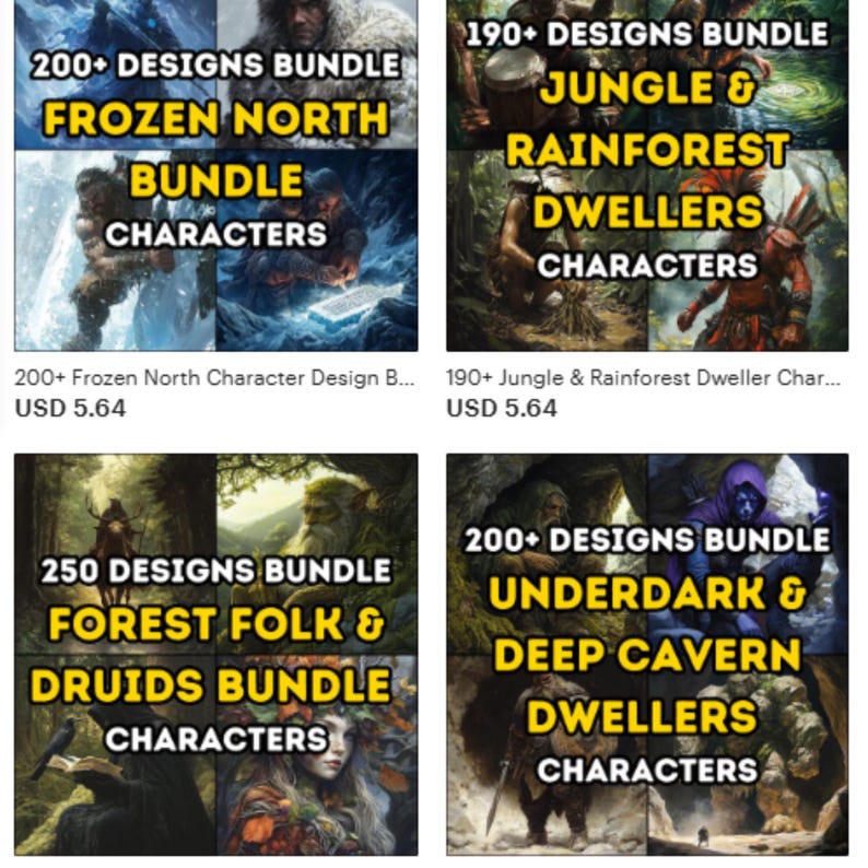 6000+ TTRPG Character Art Mega Bundle | Ultimate Npc & Player Token ...
