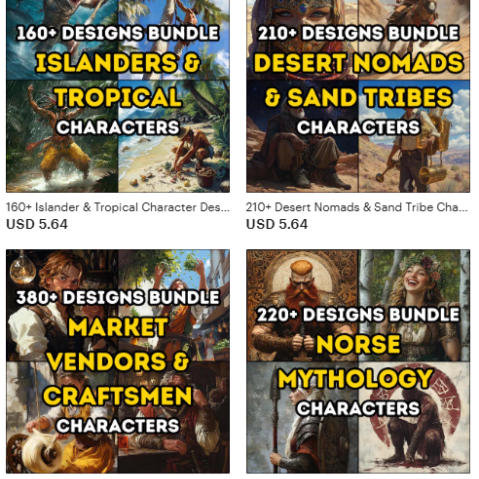 6000+ TTRPG Character Art Mega Bundle | Ultimate Npc & Player Token ...