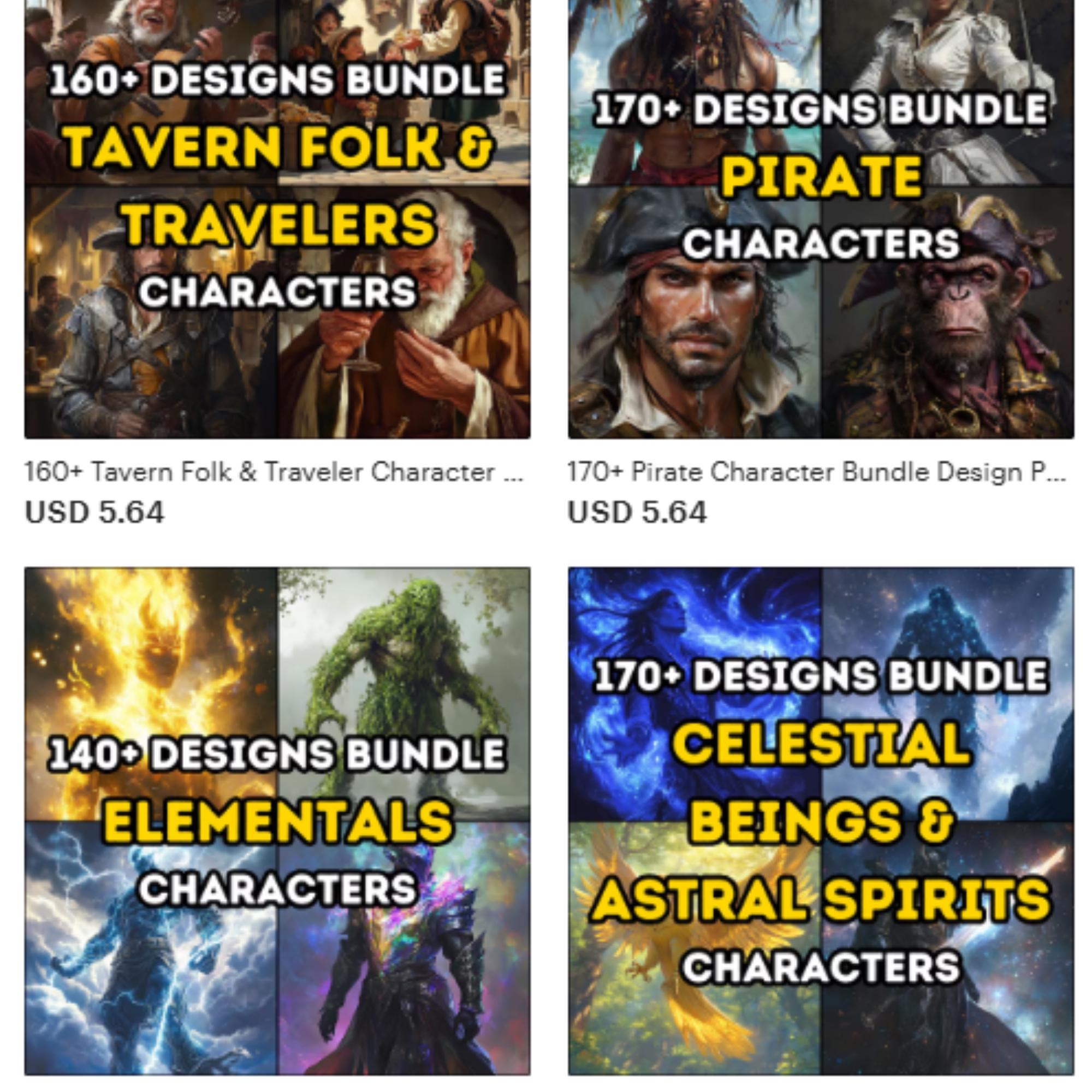 6000+ TTRPG Character Art Mega Bundle | Ultimate Npc & Player Token ...