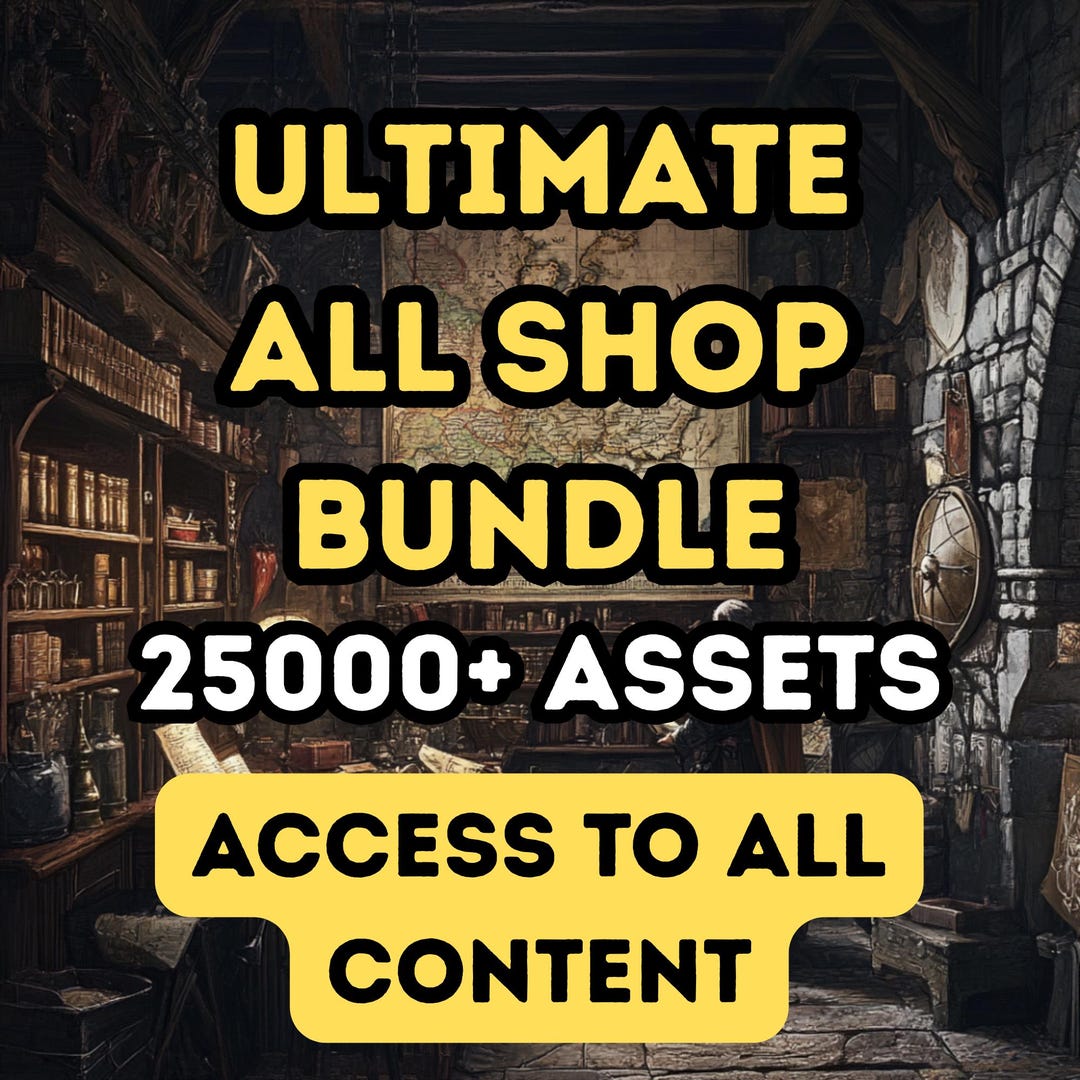 25 000+ Ultimate TTRPG Asset Mega-bundle | Battlemaps, Backgrounds ...