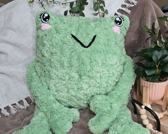 GIANT Crochet Leggy Frog Plushie