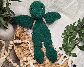 Blue Shell Turtle Crochet Lovey