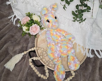 Pastel Bunny Crochet Lovey
