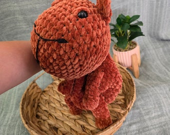Capybara Crochet Lovey