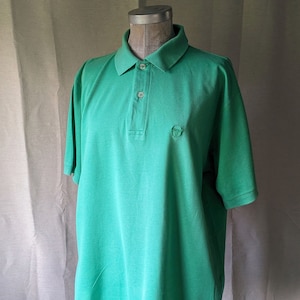 vintage | Sergio Tacchini | green polo shirt | size large / extra large | luxury sportswear