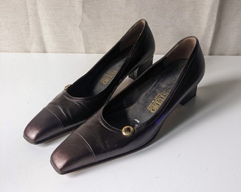 vintage | MAB Studio Bologna | brown leather pumps | size 38 | Made in Italy