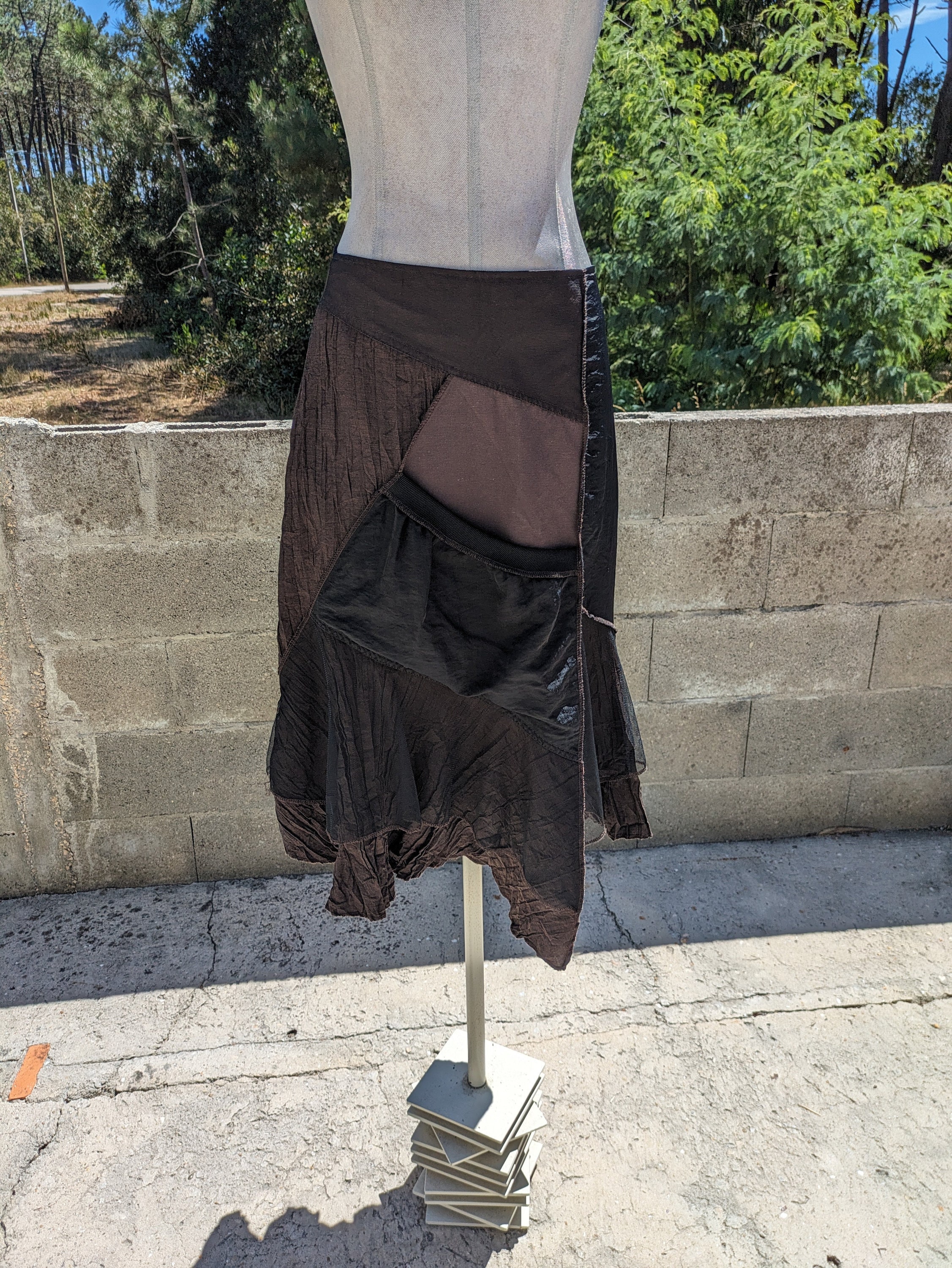 Y2K 2000s Vintage | Planete Interdite Paris | Midi Skirt | Size