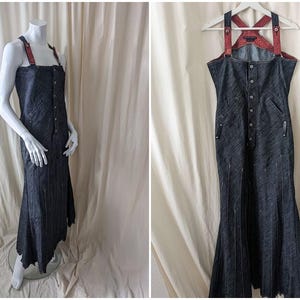 Le Jean De Marithé + François Girbaud | denim maxi dress | size small - medium | Made in Italy