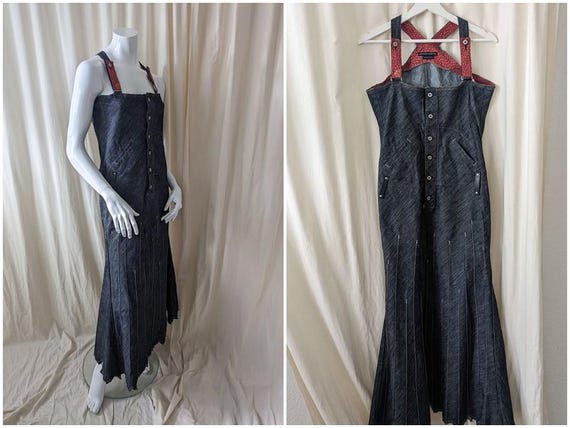 Robe Vintage Noir Et Beige Marithé Et François Girbaud Taille 36 - Occasion Très Bon état, évasée