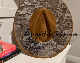 Grand Canyon National Park Hat Design - Wide Brim Laser and Hand-Burn File