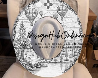 New Mexico Design - Wide Brim Laser and Hand-Burn File