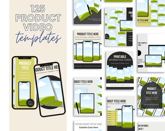 Canva Product Video Templates: Animated Reels & Stories (Digital Download)