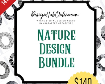 Paquete de diseño digital de sombreros de naturaleza: archivos listos para láser