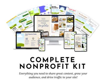 Nonprofit Canva Template Kit: 100+ Editable Templates + Strategy Call